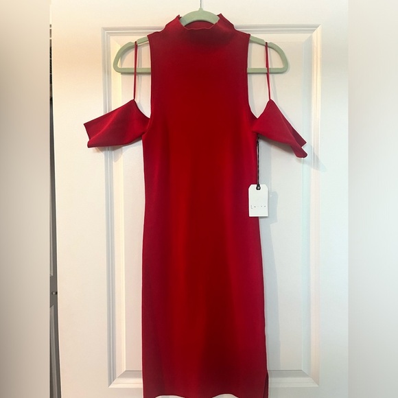 NWT LEITH BODYCON RED DRESS - Picture 2 of 7